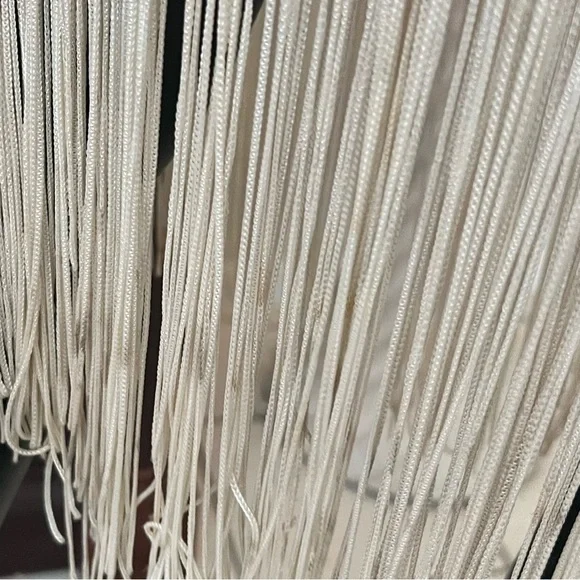 Ivory Fringe Slip Dress - Picture 13 of 16